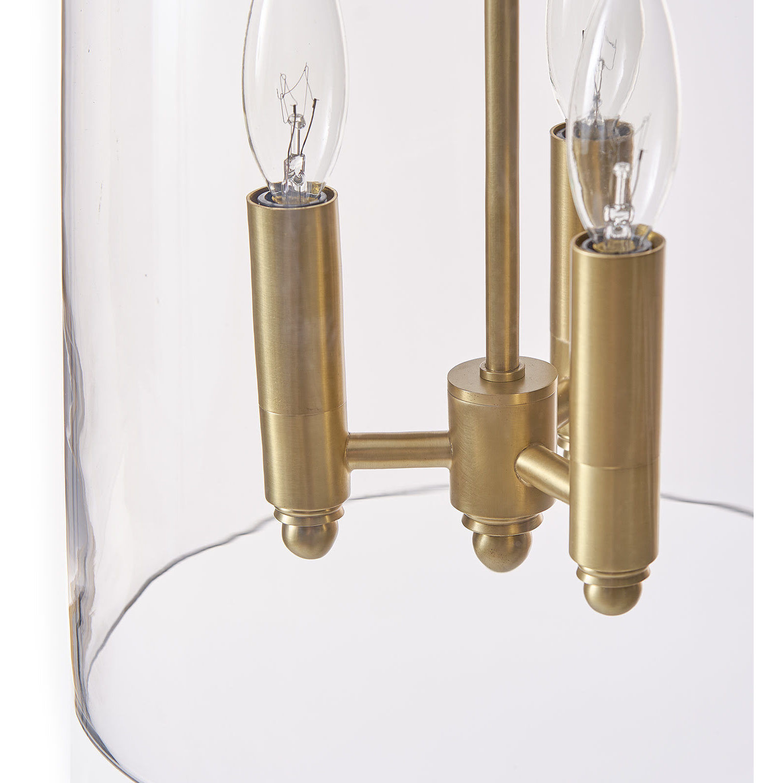 Maiden 3 Light 10.5 inch Natural Brass Pendant Ceiling Light